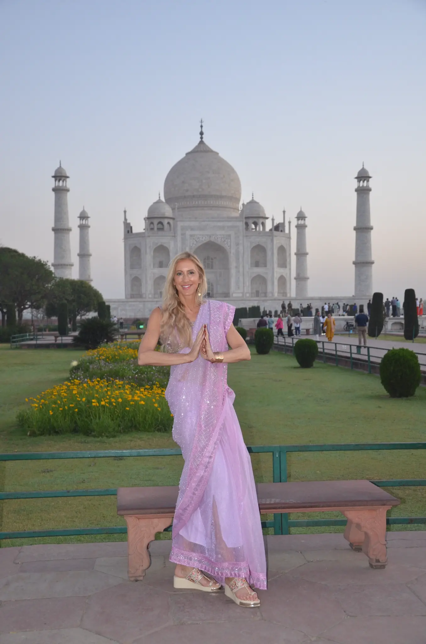 Anya K. DeGroat at the Taj Mahal, India
